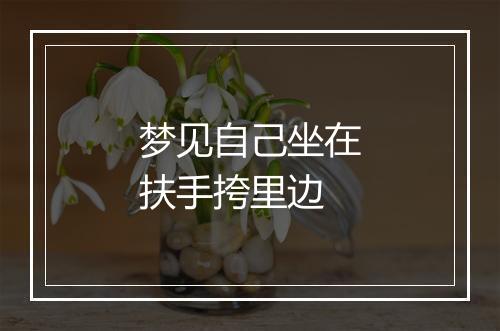 梦见自己坐在扶手挎里边