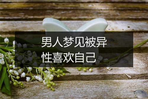 男人梦见被异性喜欢自己