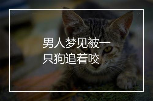 男人梦见被一只狗追着咬