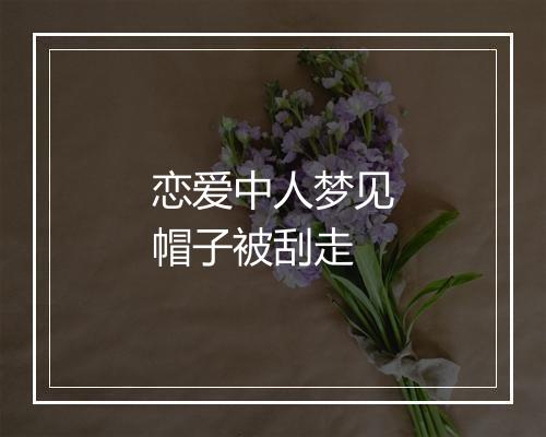 恋爱中人梦见帽子被刮走