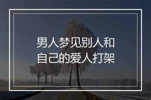 男人梦见别人和自己的爱人打架