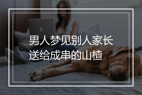 男人梦见别人家长送给成串的山楂