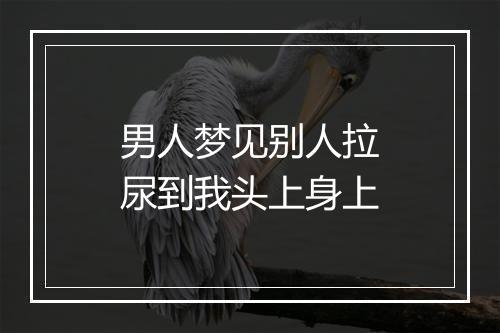 男人梦见别人拉尿到我头上身上