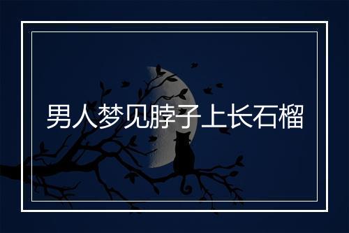 男人梦见脖子上长石榴