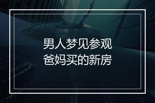 男人梦见参观爸妈买的新房