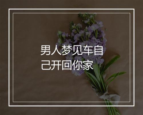 男人梦见车自己开回你家