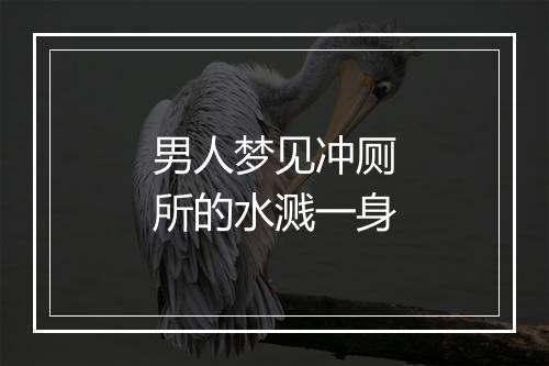 男人梦见冲厕所的水溅一身