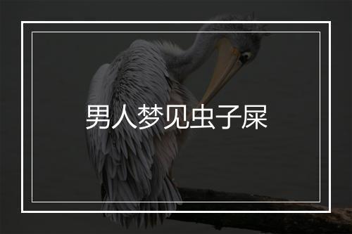 男人梦见虫子屎