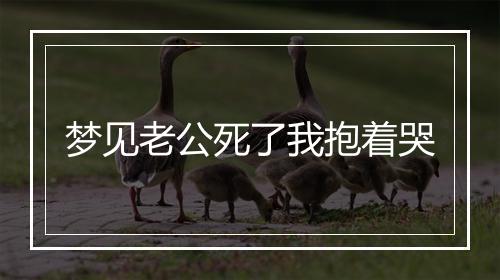 梦见老公死了我抱着哭