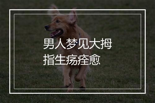 男人梦见大拇指生疡痊愈