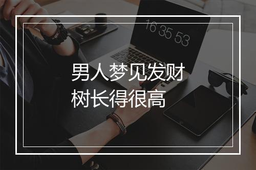 男人梦见发财树长得很高