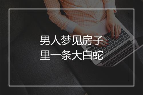 男人梦见房子里一条大白蛇