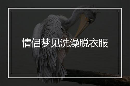 情侣梦见洗澡脱衣服