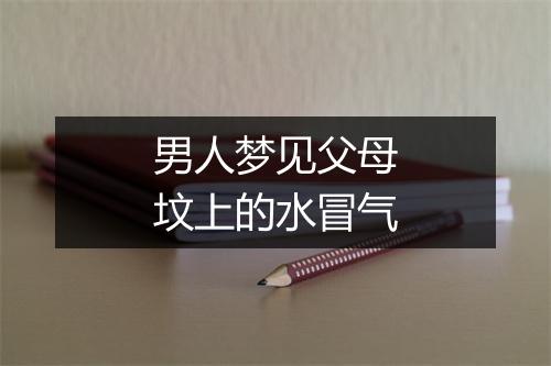 男人梦见父母坟上的水冒气