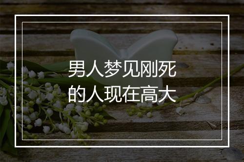 男人梦见刚死的人现在高大