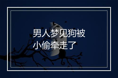 男人梦见狗被小偷牵走了