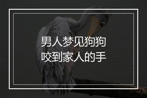 男人梦见狗狗咬到家人的手