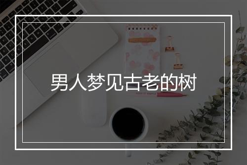 男人梦见古老的树