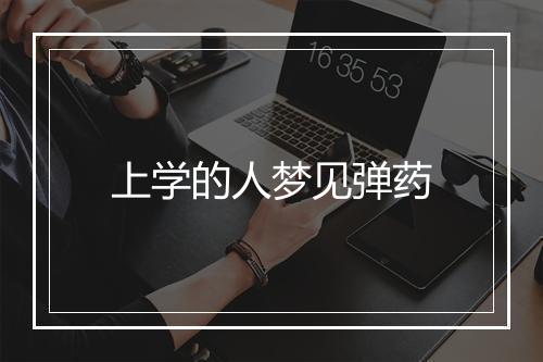 上学的人梦见弹药