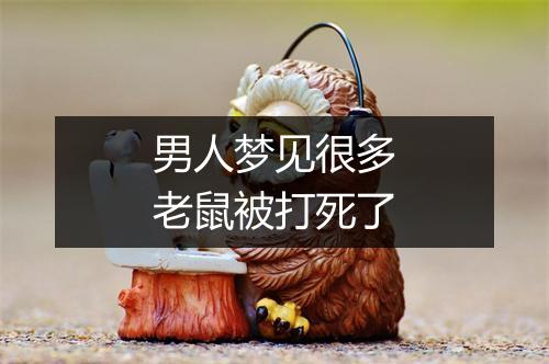 男人梦见很多老鼠被打死了