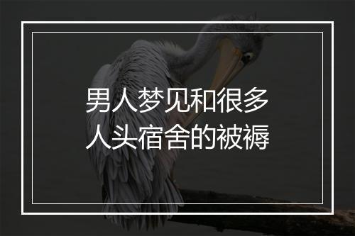 男人梦见和很多人头宿舍的被褥