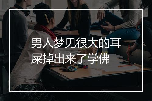 男人梦见很大的耳屎掉出来了学佛