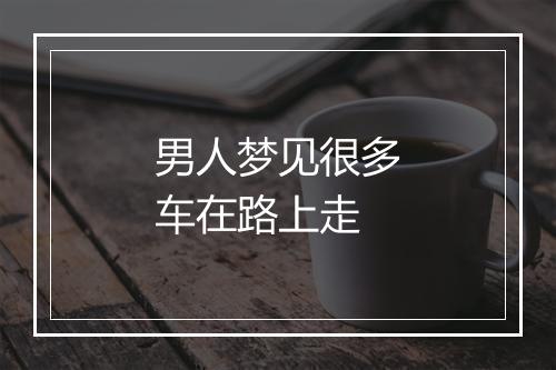 男人梦见很多车在路上走