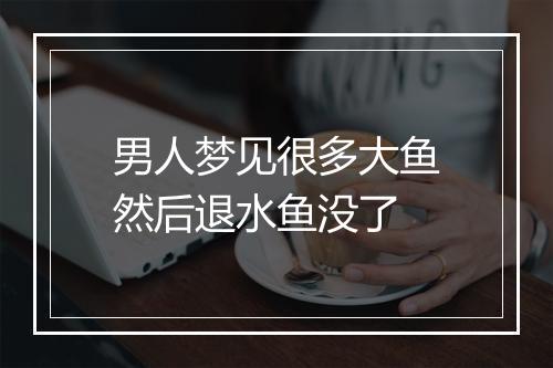 男人梦见很多大鱼然后退水鱼没了