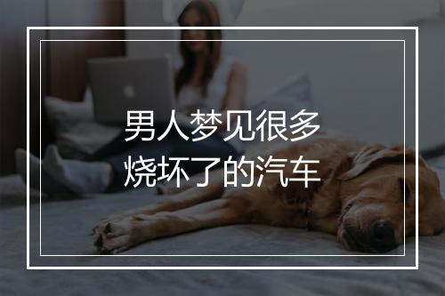 男人梦见很多烧坏了的汽车