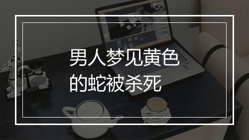 男人梦见黄色的蛇被杀死