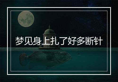 梦见身上扎了好多断针