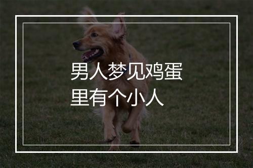 男人梦见鸡蛋里有个小人