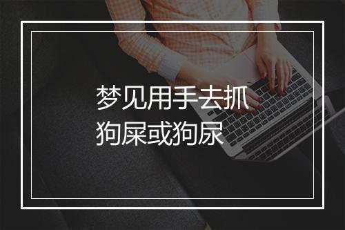 梦见用手去抓狗屎或狗尿