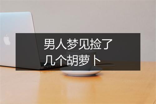 男人梦见捡了几个胡萝卜