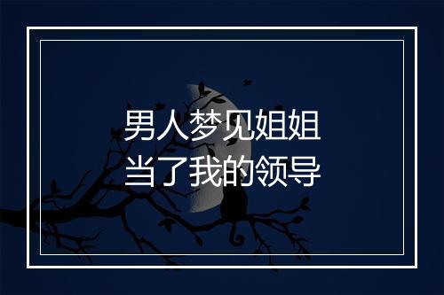 男人梦见姐姐当了我的领导