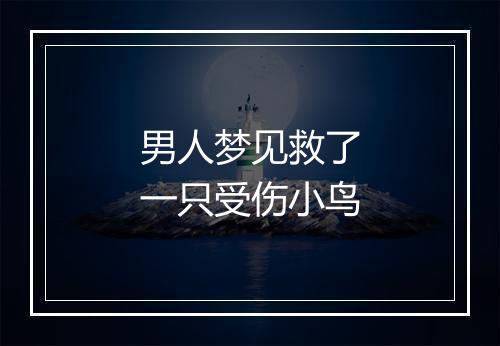 男人梦见救了一只受伤小鸟