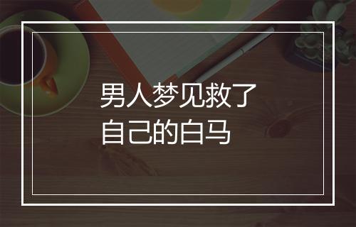 男人梦见救了自己的白马