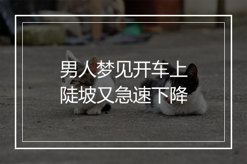 男人梦见开车上陡坡又急速下降