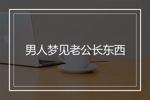 男人梦见老公长东西