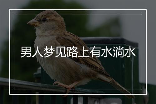 男人梦见路上有水淌水