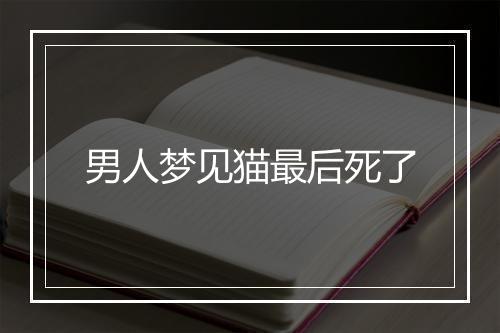 男人梦见猫最后死了