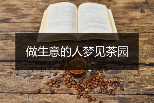 做生意的人梦见茶园