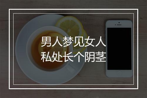 男人梦见女人私处长个阴茎