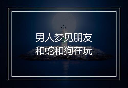 男人梦见朋友和蛇和狗在玩