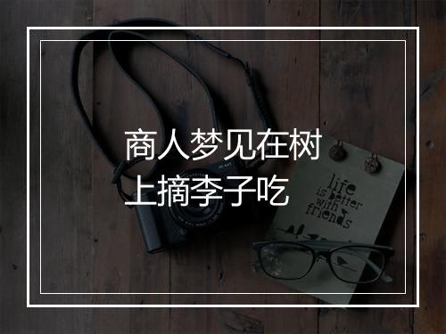 商人梦见在树上摘李子吃