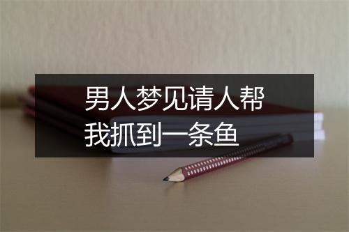 男人梦见请人帮我抓到一条鱼