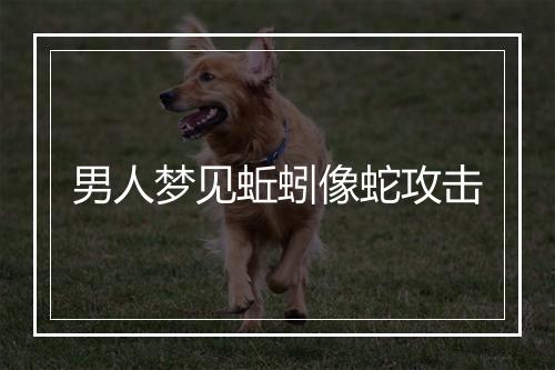 男人梦见蚯蚓像蛇攻击