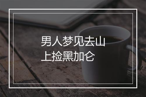 男人梦见去山上捡黑加仑