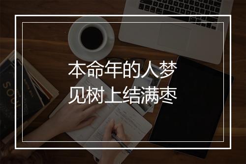 本命年的人梦见树上结满枣