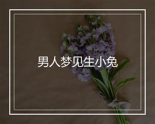 男人梦见生小兔